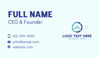 Blue Cycle Watch Business Card Preview