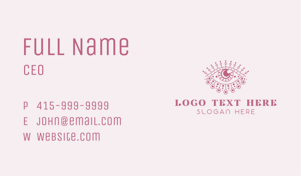 Tarot Cosmic Eye Business Card Design Image Preview