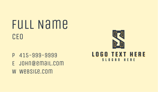 Generic Studio Letter S Business Card Design Image Preview