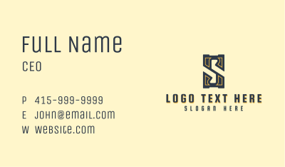 Generic Studio Letter S Business Card Image Preview