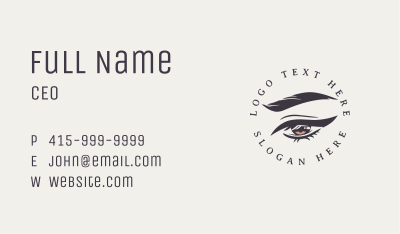 Classic Eyeliner Eye Business Card Image Preview