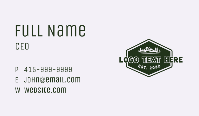 Scenery Travel Badge Business Card Image Preview
