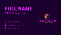 Geometric Cube Box Business Card Image Preview
