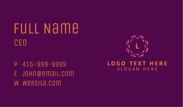 Gradient Tech Company Business Card Design Image Preview