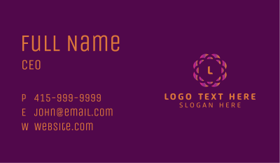 Gradient Tech Company Business Card Image Preview