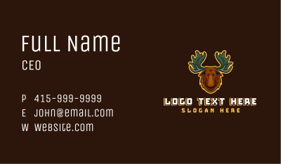Angry Moose Gaming Business Card Image Preview