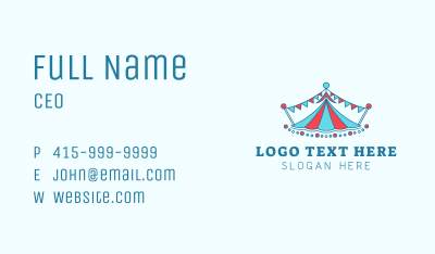 Vibrant Carnival Rooftop Business Card Image Preview