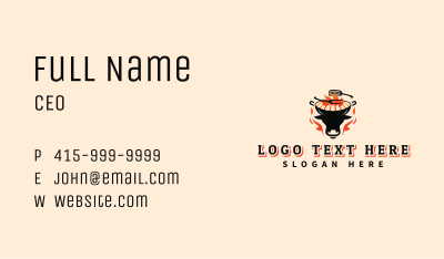 Beef Grill Barbecue Business Card Image Preview