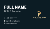 Golden Deluxe Toucan  Business Card Image Preview