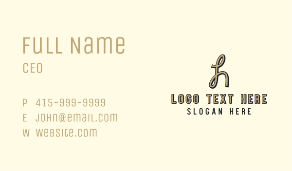 Business Studio Company Letter H Business Card Design Image Preview