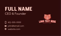 Angry Grizzly Bear  Business Card Image Preview