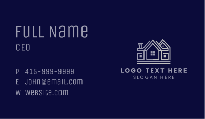 House Mansion Residence Business Card Image Preview