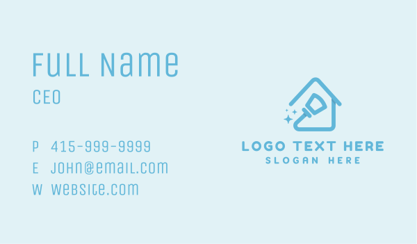 House Broom Cleaning Business Card Design Image Preview