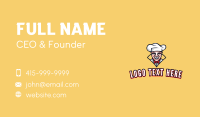 Laughing Chef Mascot  Business Card Image Preview