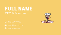 Laughing Chef Mascot  Business Card Image Preview