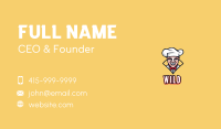 Laughing Chef Mascot  Business Card Image Preview