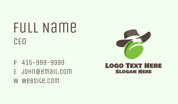 Cowboy Frog  Business Card Design Image Preview