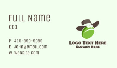 Cowboy Frog  Business Card Image Preview