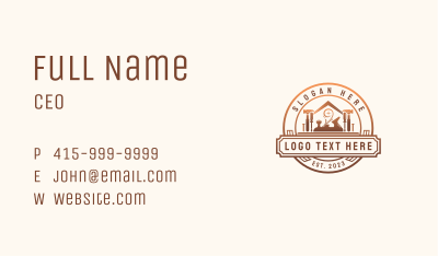 Handyman Carpentry Workshop Business Card Image Preview