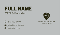 Grainy Skull Lightning Bolt Business Card Image Preview