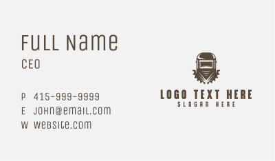 Mechanical Industrial Welder Business Card Image Preview
