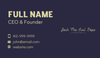 Elegant Calligraphy Business Card Image Preview