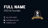 Gentleman Suit Hat Business Card Design