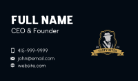 Gentleman Suit Hat Business Card Image Preview