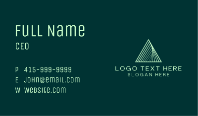 Pyramid Financing Business Business Card Image Preview