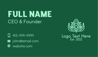 Green Botanical Herb Business Card Image Preview