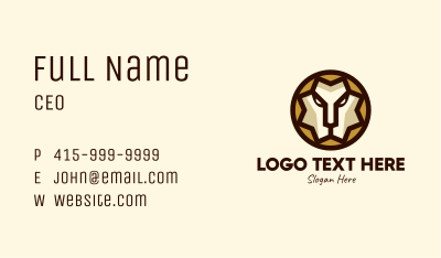 Luxury Lion Crest  Business Card Image Preview