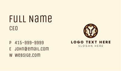 Luxury Lion Crest  Business Card Image Preview