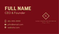 Gold Elegant Jewelry Business Card Image Preview