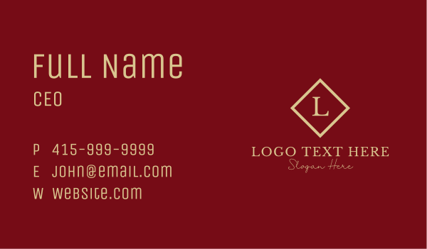 Gold Elegant Jewelry Business Card Design Image Preview