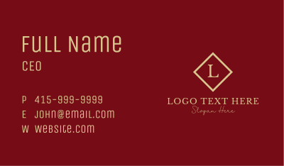 Gold Elegant Jewelry Business Card Image Preview