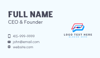 Chat Communication App Business Card Design