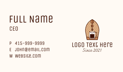 Brewed Coffee  Business Card Image Preview