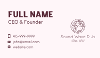 Maroon Pretty Woman  Business Card Image Preview