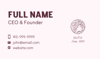 Maroon Pretty Woman  Business Card Design