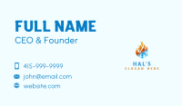 Ice Fire Thermal HVAC Business Card Image Preview