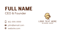 Cute Puppy Veterinarian Business Card Design