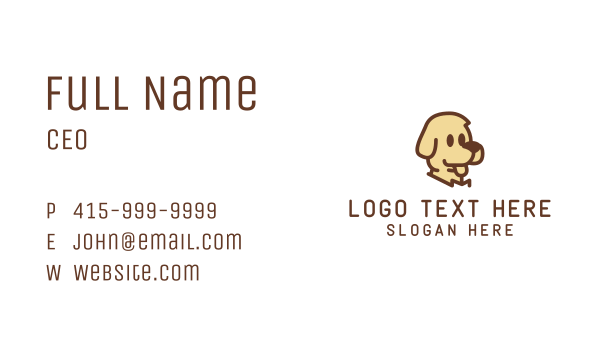 Cute Puppy Veterinarian Business Card Design Image Preview