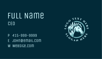 Wild Horse Mustang Business Card Image Preview