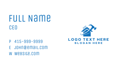 Home Repair Hammer Business Card Image Preview