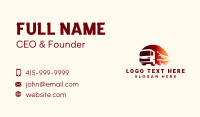 Blazing Cargo Truck  Business Card Image Preview