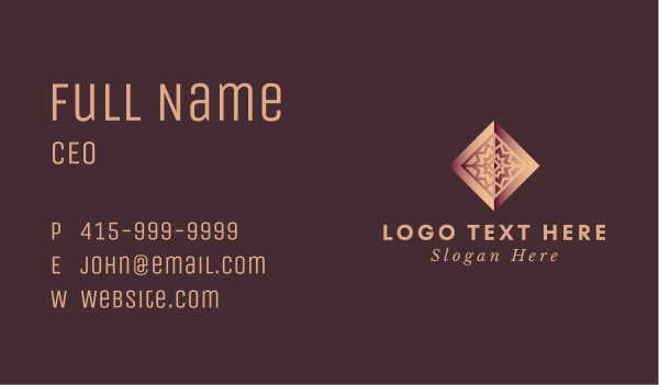 Jewelry Glam Boutique  Business Card Design Image Preview
