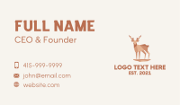 Deer Stag Origami  Business Card Image Preview
