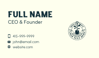 Lawn Gardening Shovel Business Card Preview