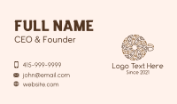 Spiral Coffee Cup Business Card Image Preview