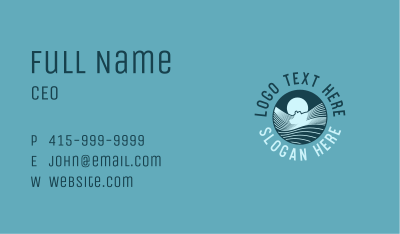 Sea Marine Boat  Business Card Image Preview